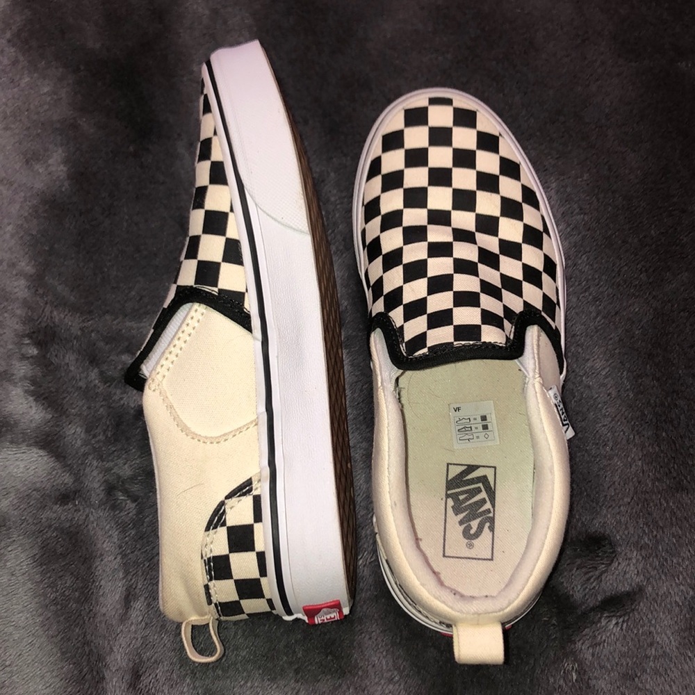 kids checkered vans
